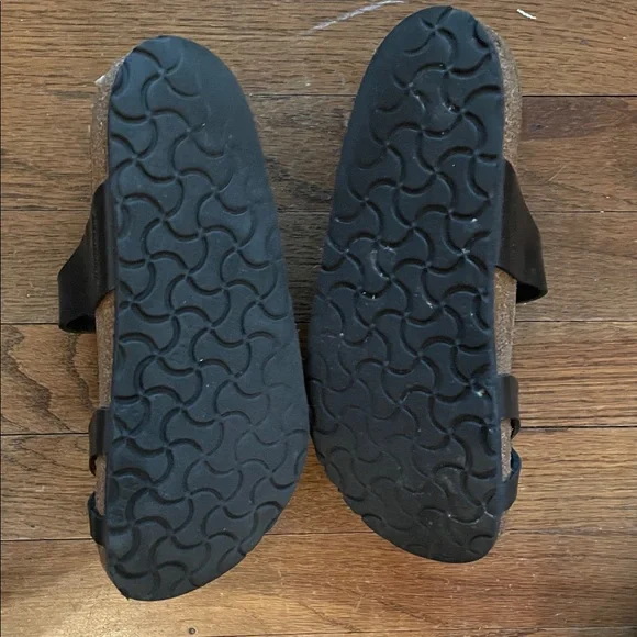 Birkenstock Dark Leather Double-Strap Sandals - Picture 3 of 3